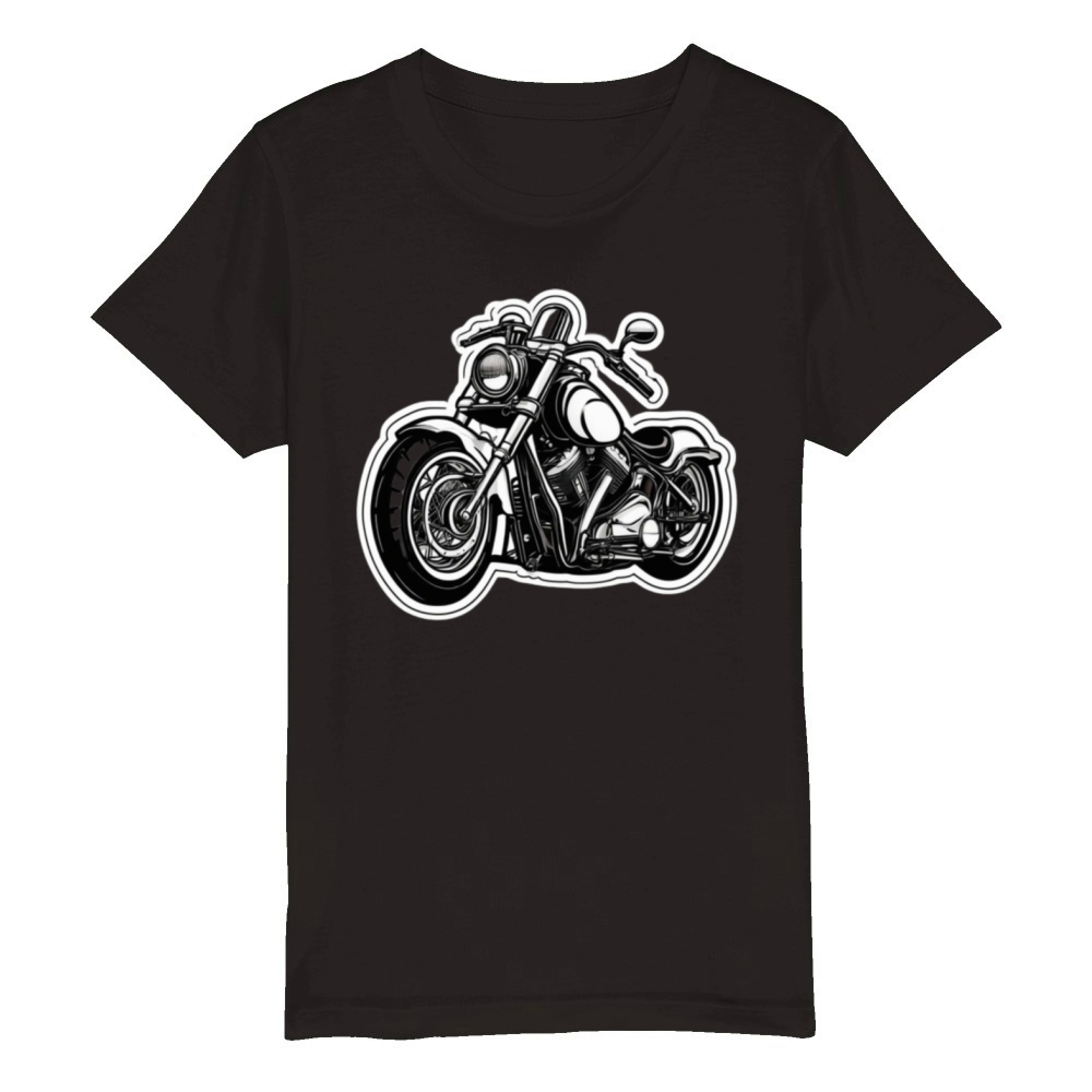 Stylish motorcycle for those who love motorcycles Organic Kids Crewneck T-shirt