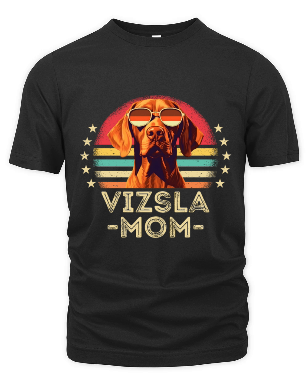 Vizsla mom retro Organic Unisex T-shirt
