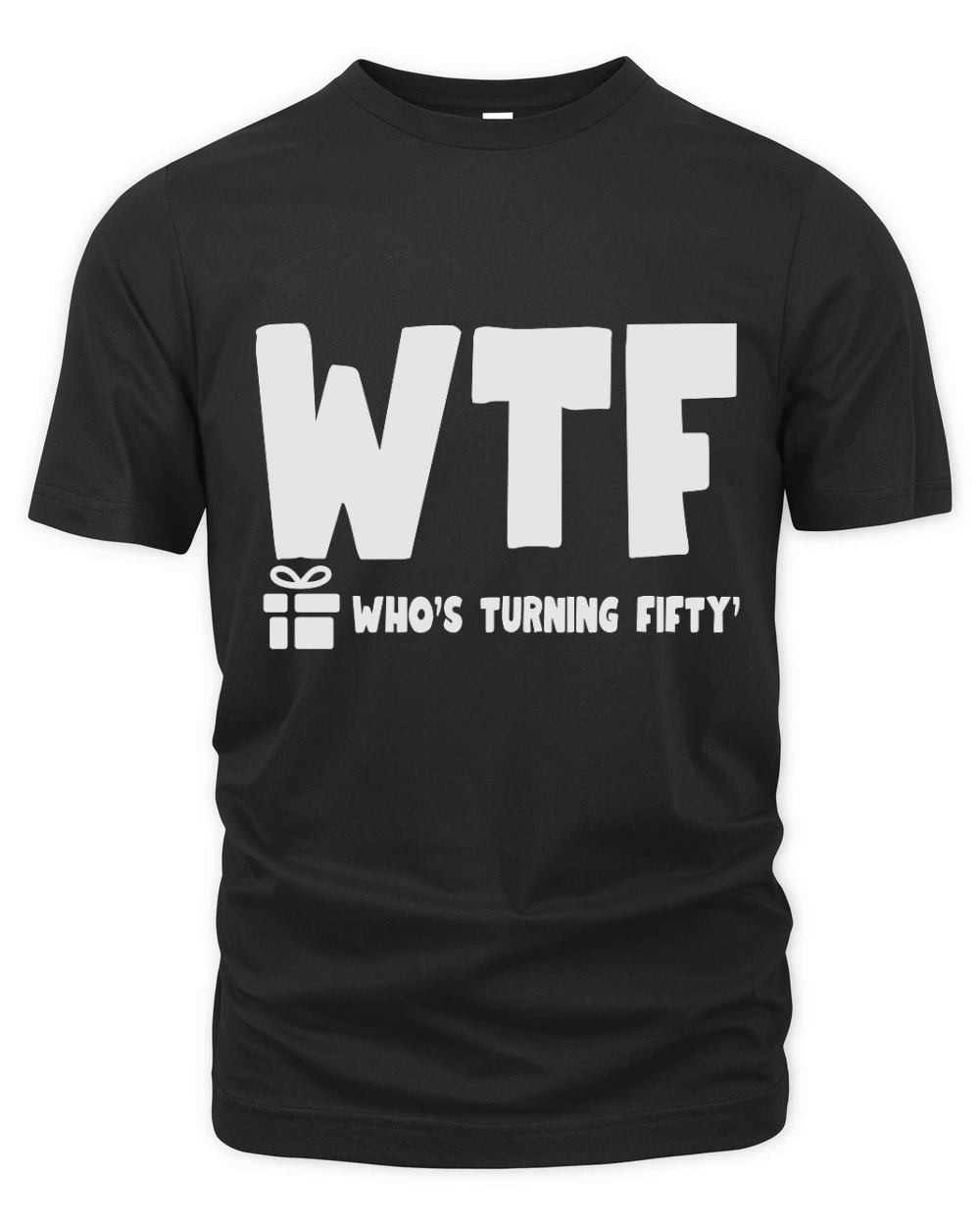 Whos Turning Fifty Funny 50th Birthday Organic Unisex T-shirt