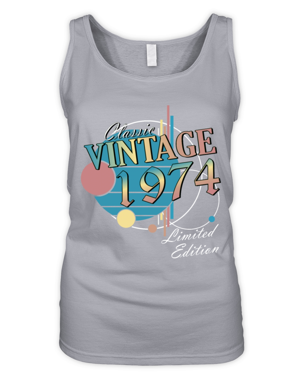 50th birthday year 1974 Original 1974 Organic Women's Tank Top