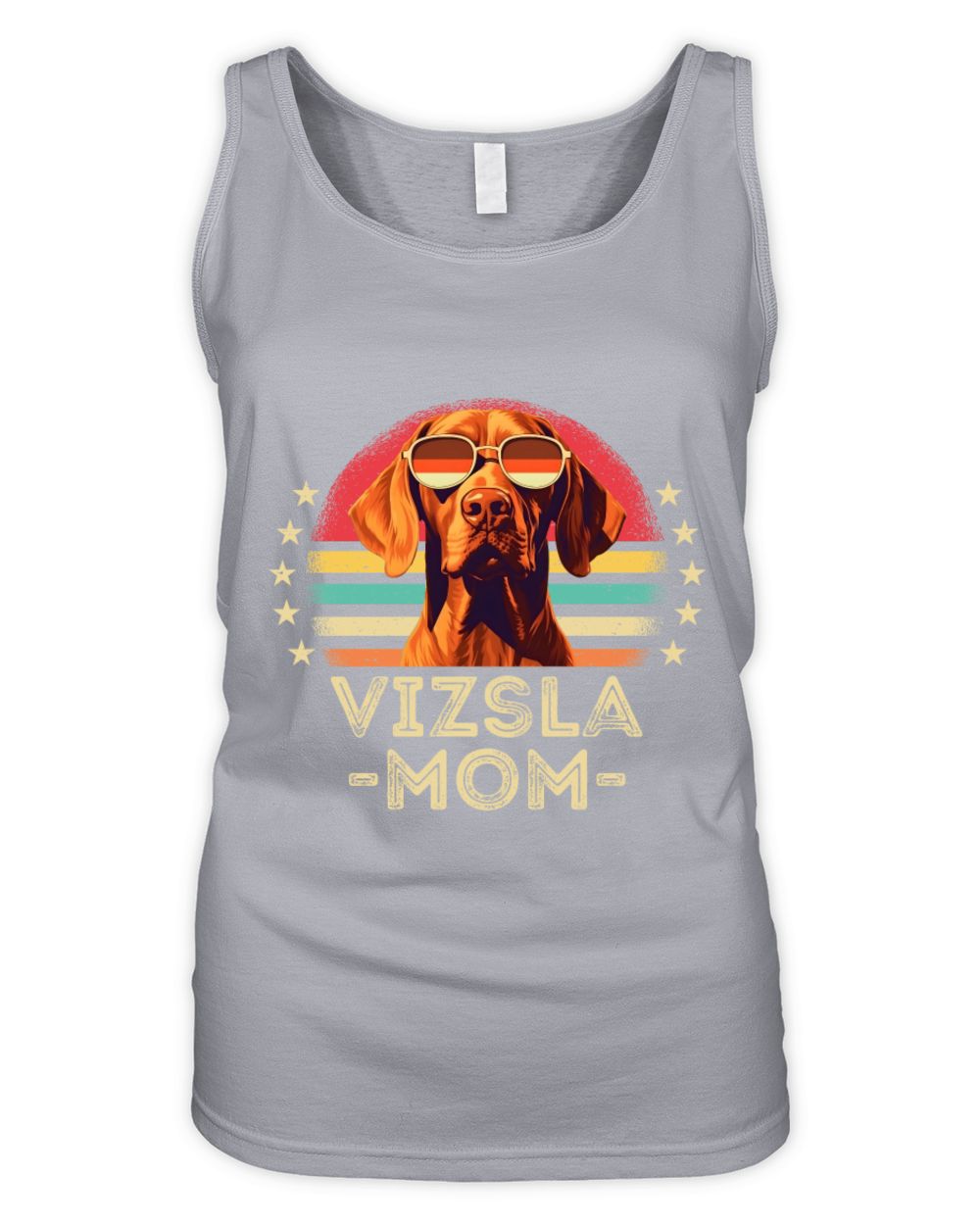 Vizsla mom retro Organic Women's Tank Top