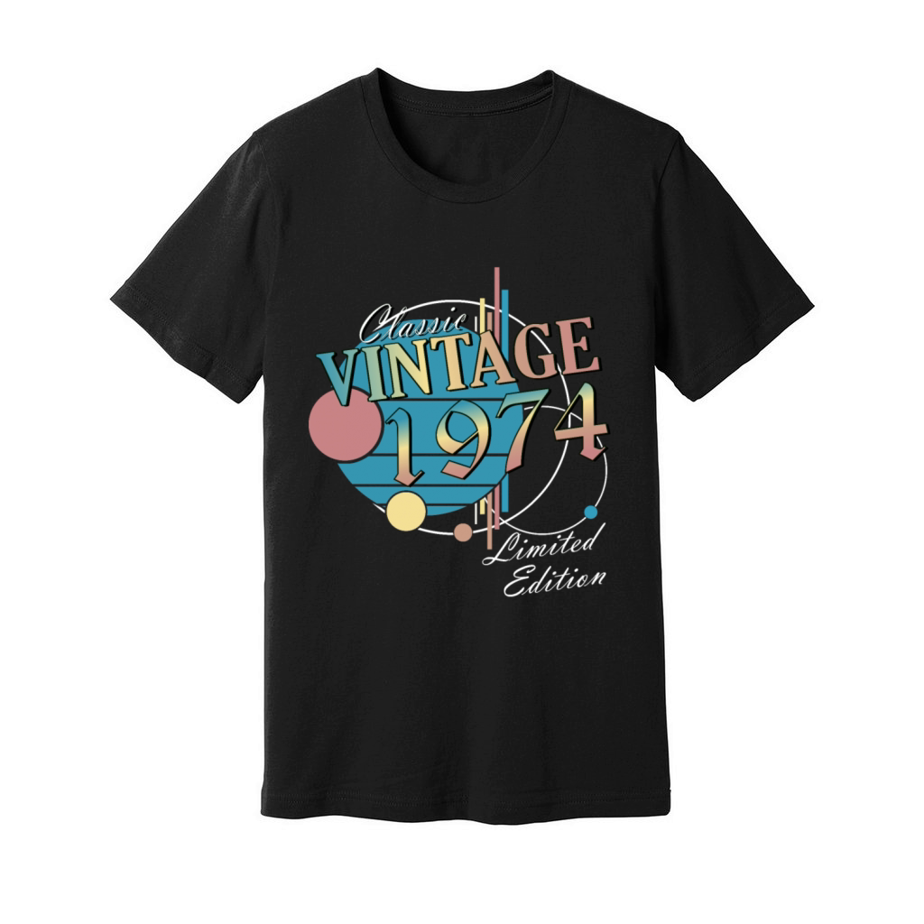 50th birthday year 1974 Original 1974 Unisex Jersey Tee