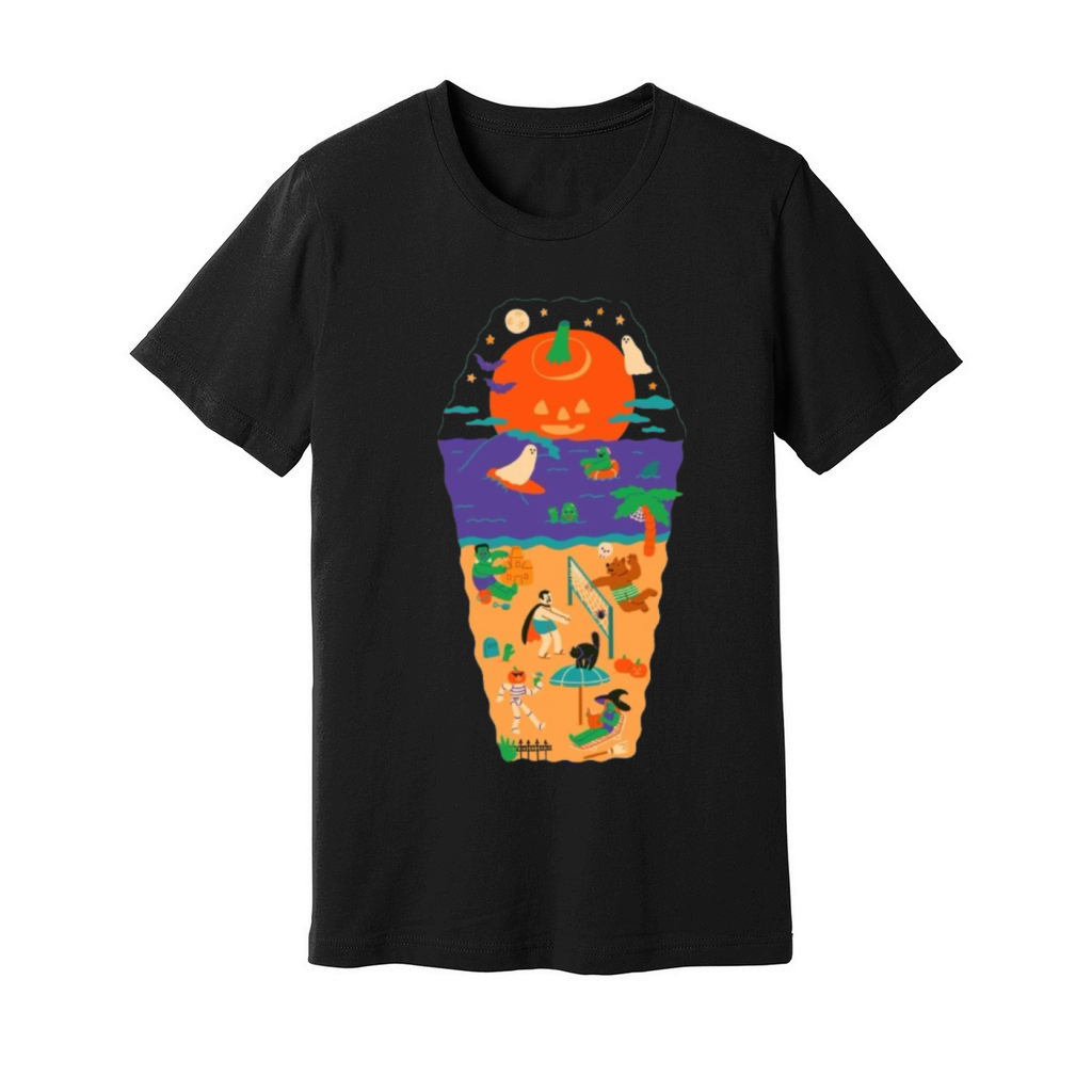 Spooky Beach Party Unisex Jersey Tee