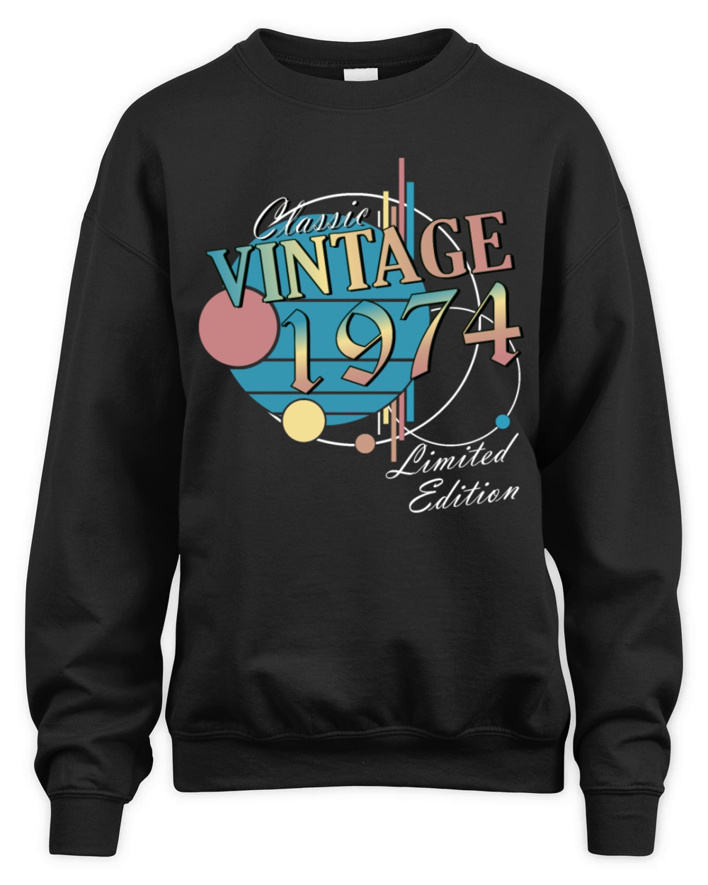 50th birthday year 1974 Original 1974 Unisex Premium Crewneck Sweatshirt