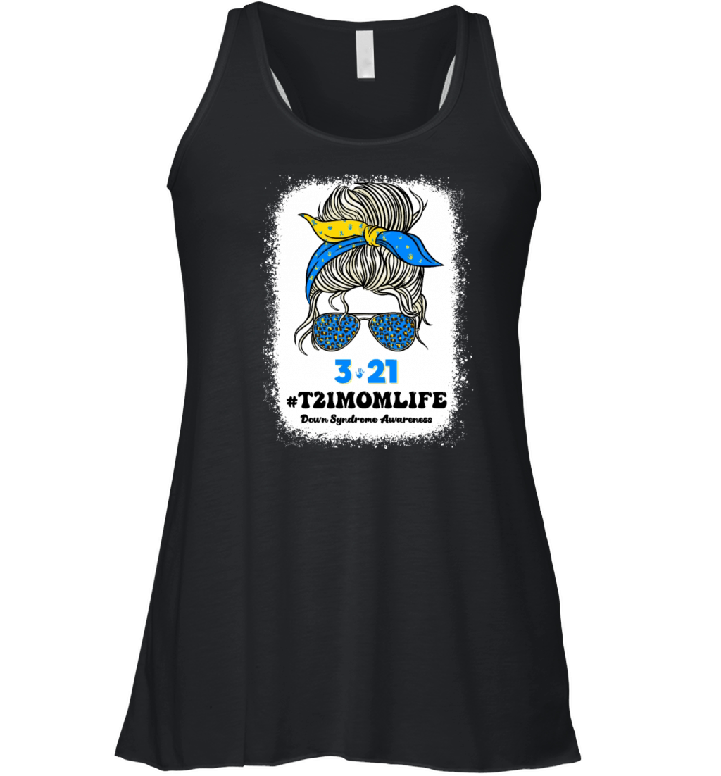 T21 World Down Syndrome Day 321 Awareness Support Women's Flowy Tank Top