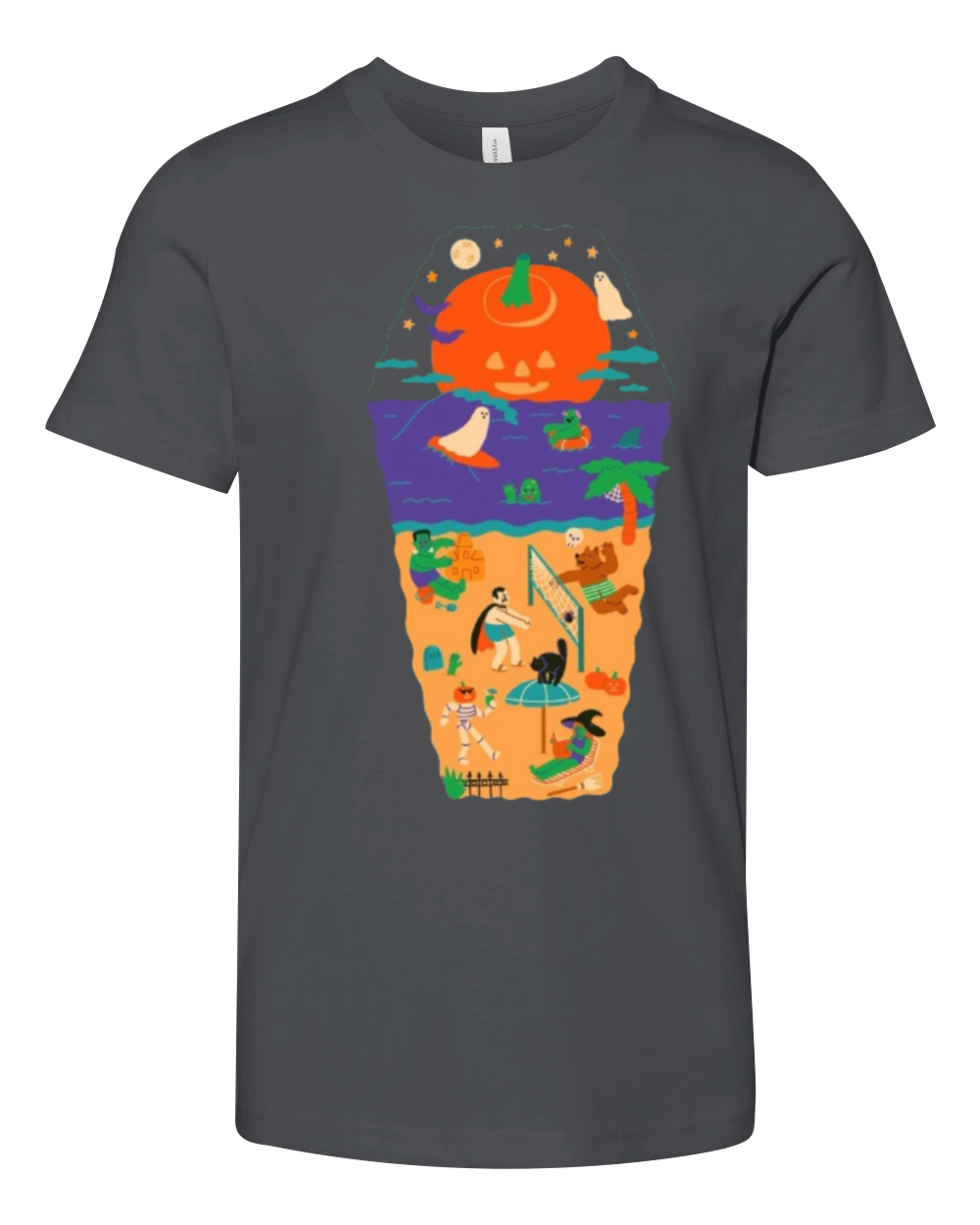 Spooky Beach Party Youth Unisex Jersey Tee