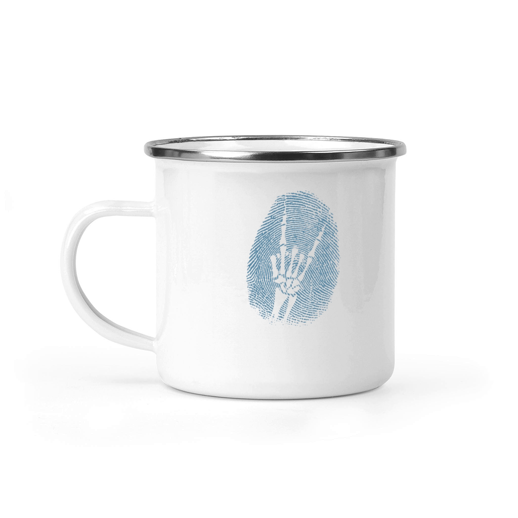 Heavy Metal Fingerprint Music Genre Camping Mug