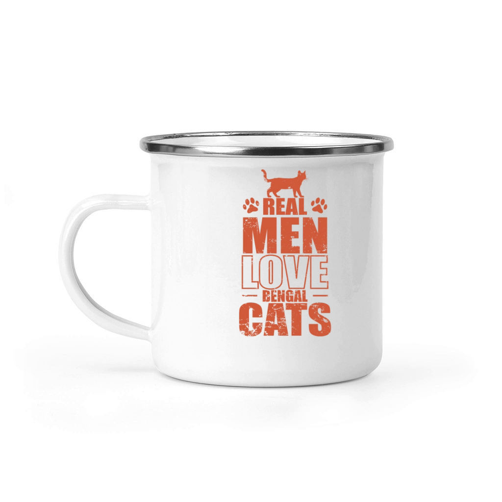 Real Men Love Bengal Cats Domestic Cat Camping Mug
