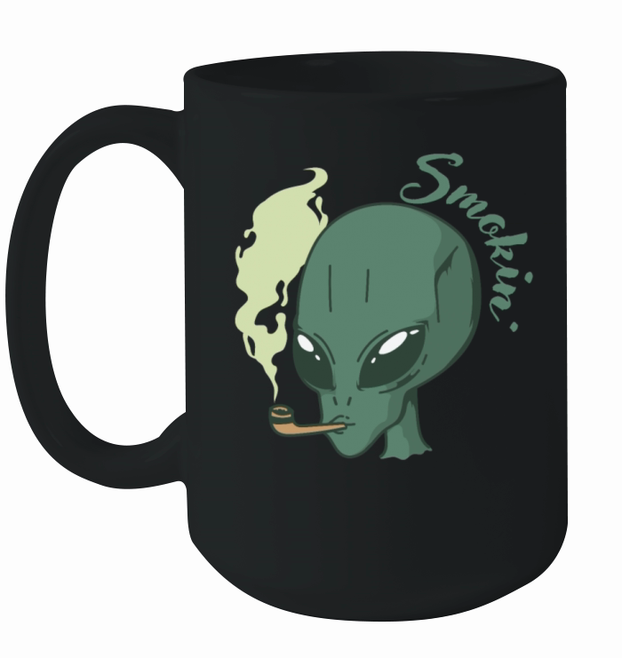 Alien Smokin Ceramic Mug