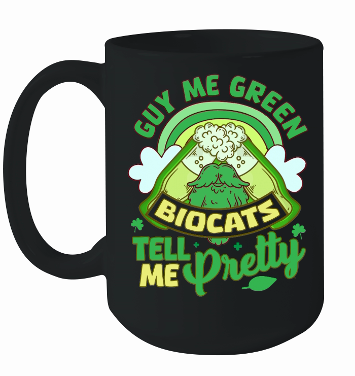 guy me green beer tell me pretty t shirt design Ceramic Mug
