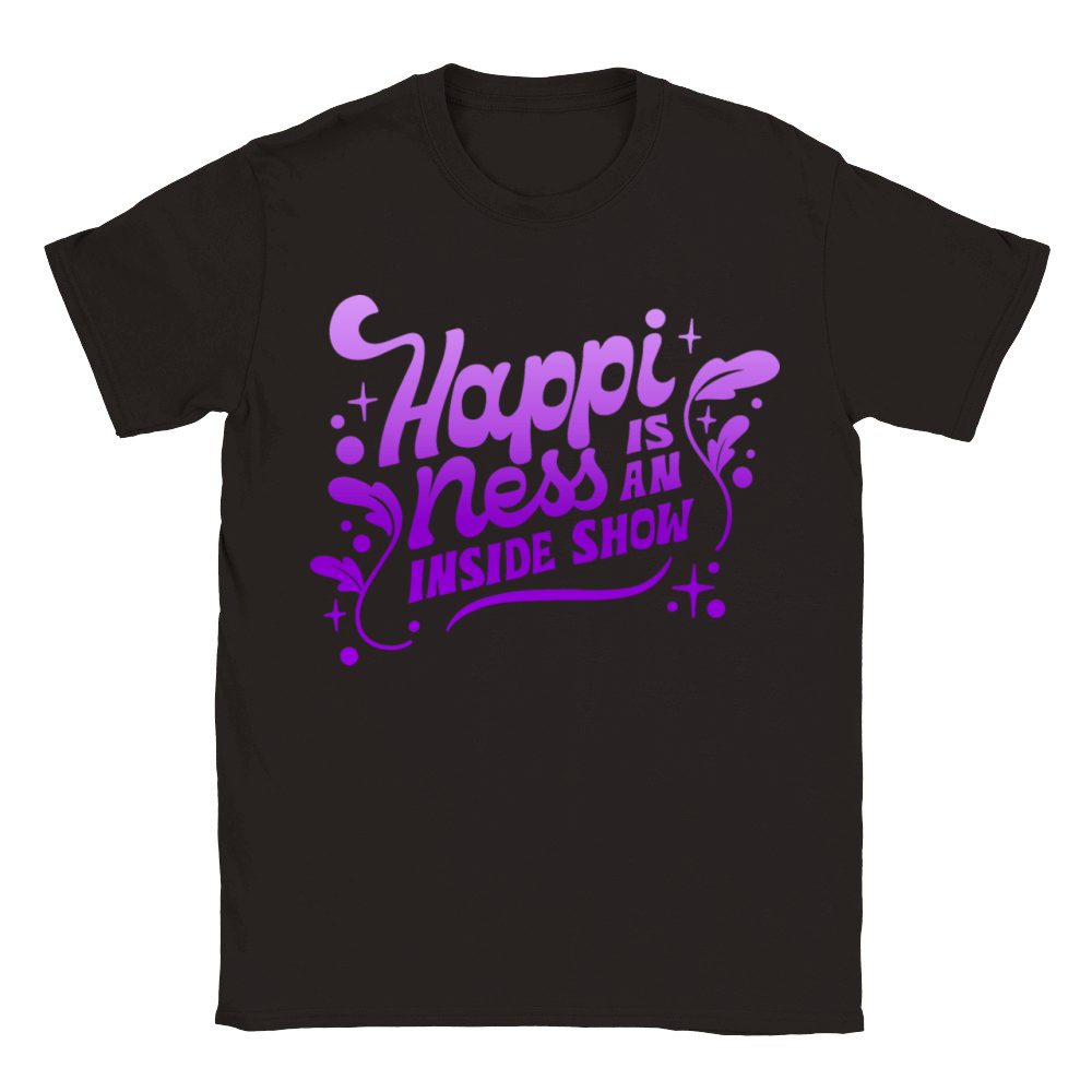 HAPPINESS IS AN INSIDE SHOW Classic Kids Crewneck T-shirt