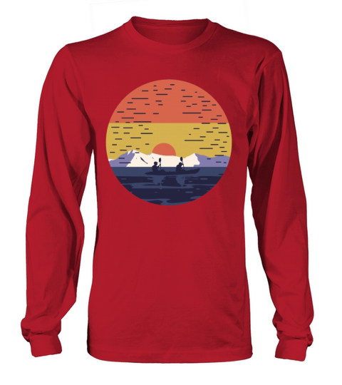 Vintage Kayaker Boat Sailor or Kayaker Gift Long sleeved Unisex