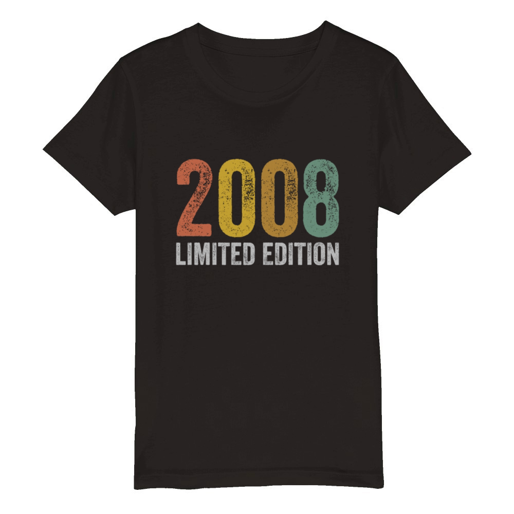 Birthday 2008 Limited Edition Organic Kids Crewneck T-shirt