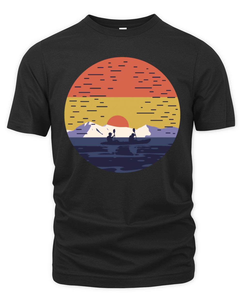 Vintage Kayaker Boat Sailor or Kayaker Gift Organic Unisex T-shirt