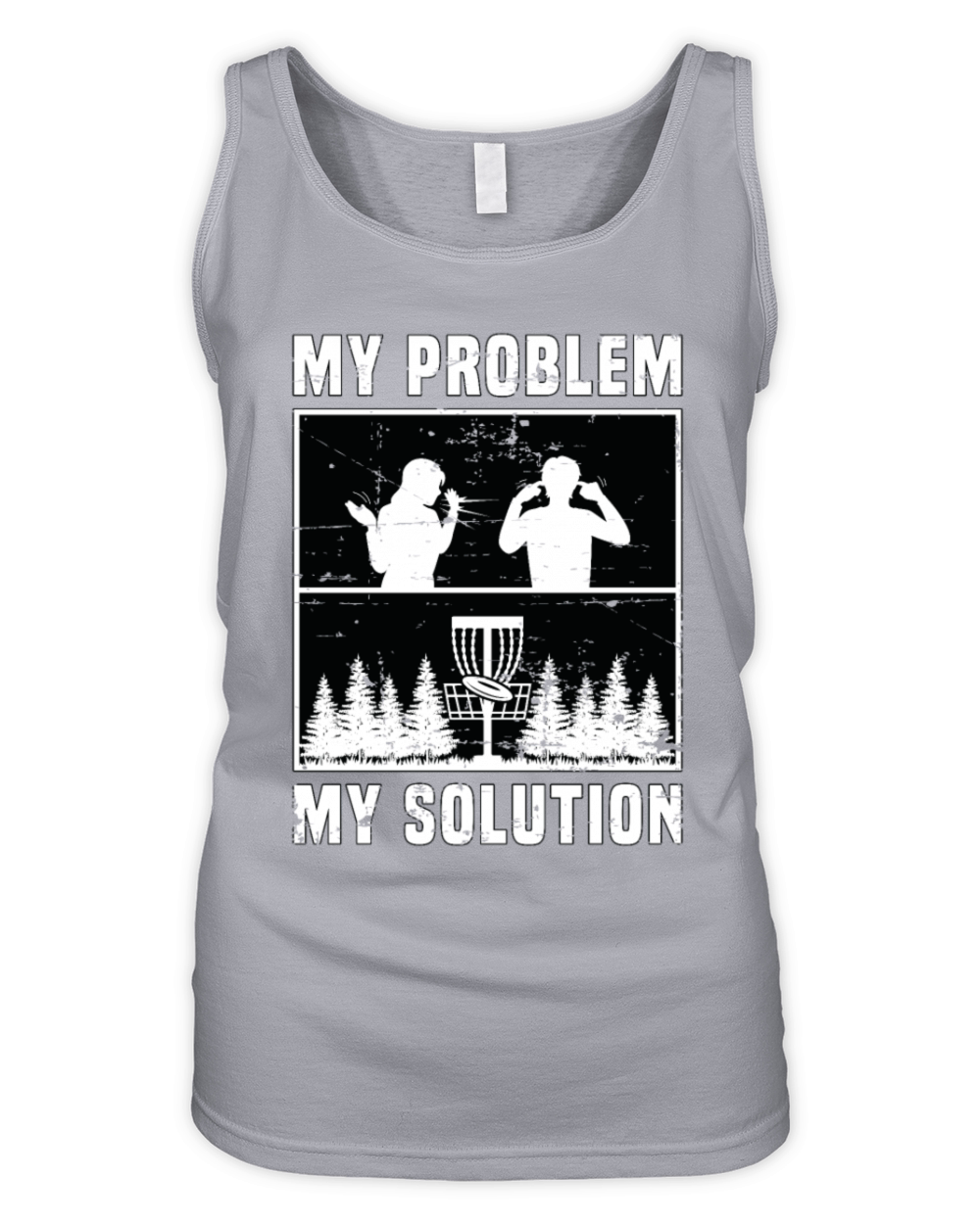 Disc Golf Player My Problem My Pictogram Dad Mom Organic Women's Tank Top