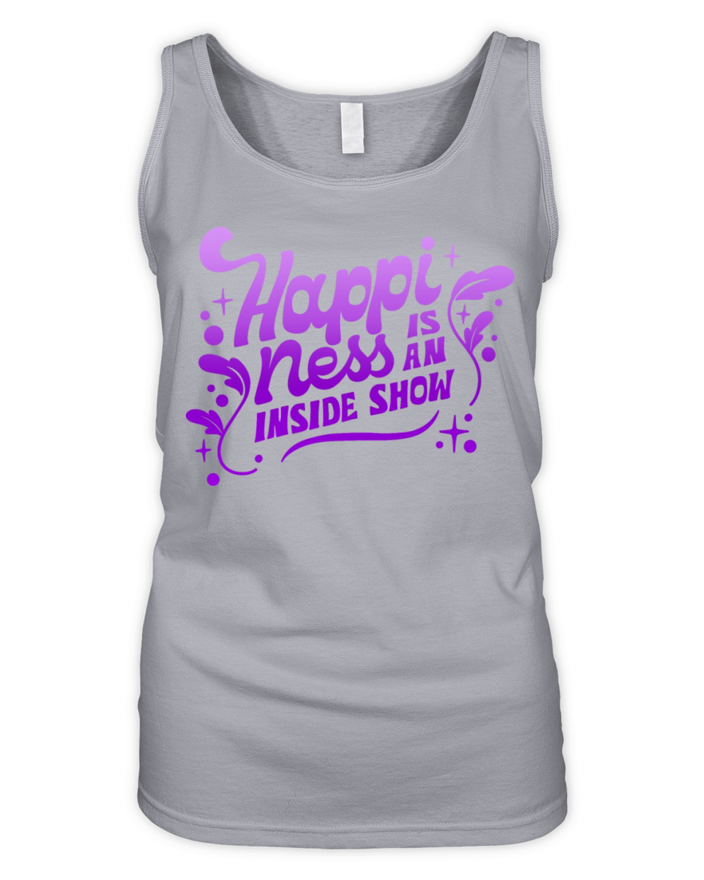 HAPPINESS IS AN INSIDE SHOW Organic Women's Tank Top
