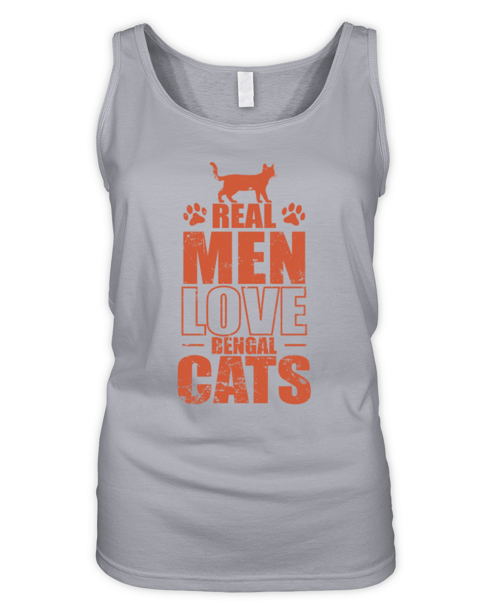 Real Men Love Bengal Cats Domestic Cat Organic Women's Tank Top