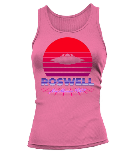 Roswell UFO Incident 1947 Retro Violett Sunset Tank top Woman