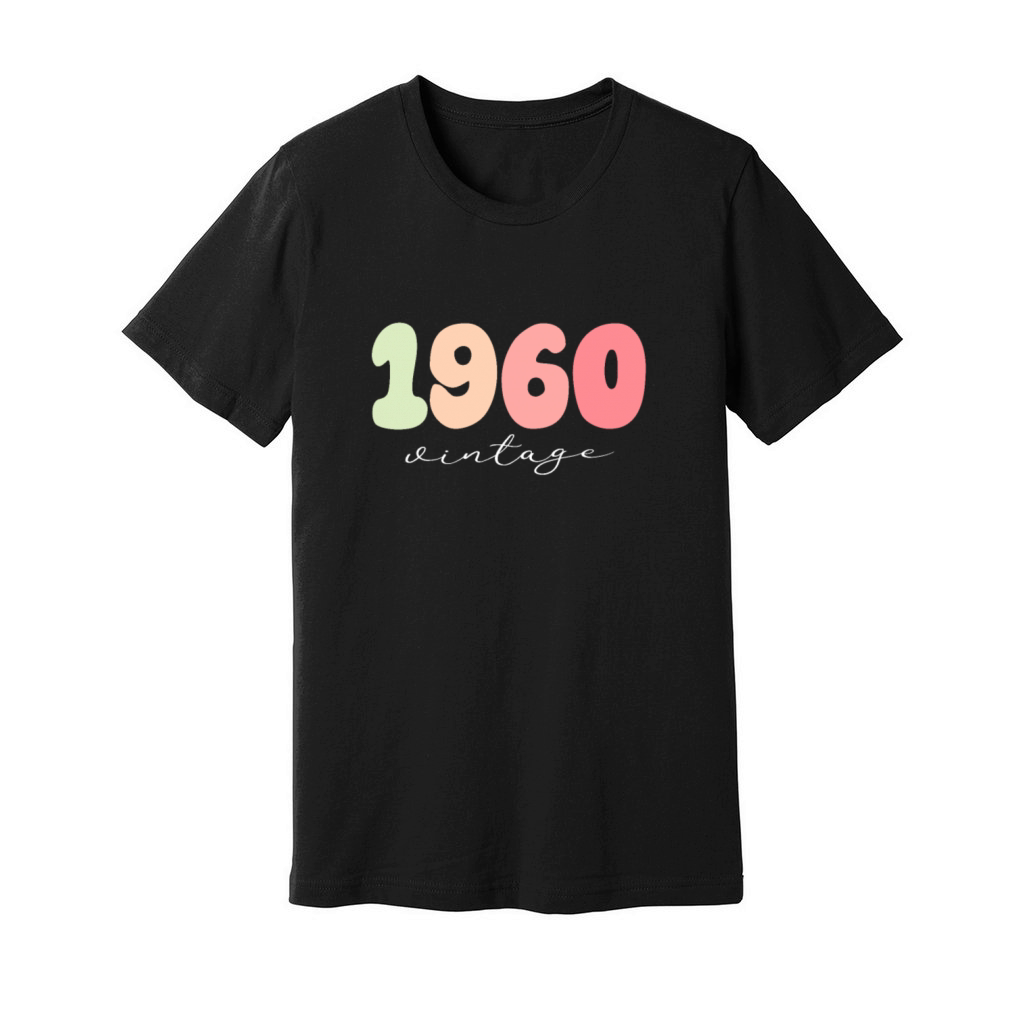 Birthday 1960 Vintage Unisex Jersey Tee