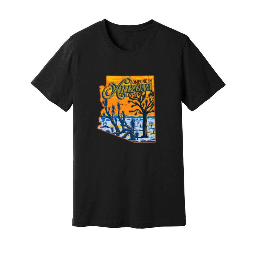 Someone In Arizona Loves Me Vintage Retro State Unisex Jersey Tee