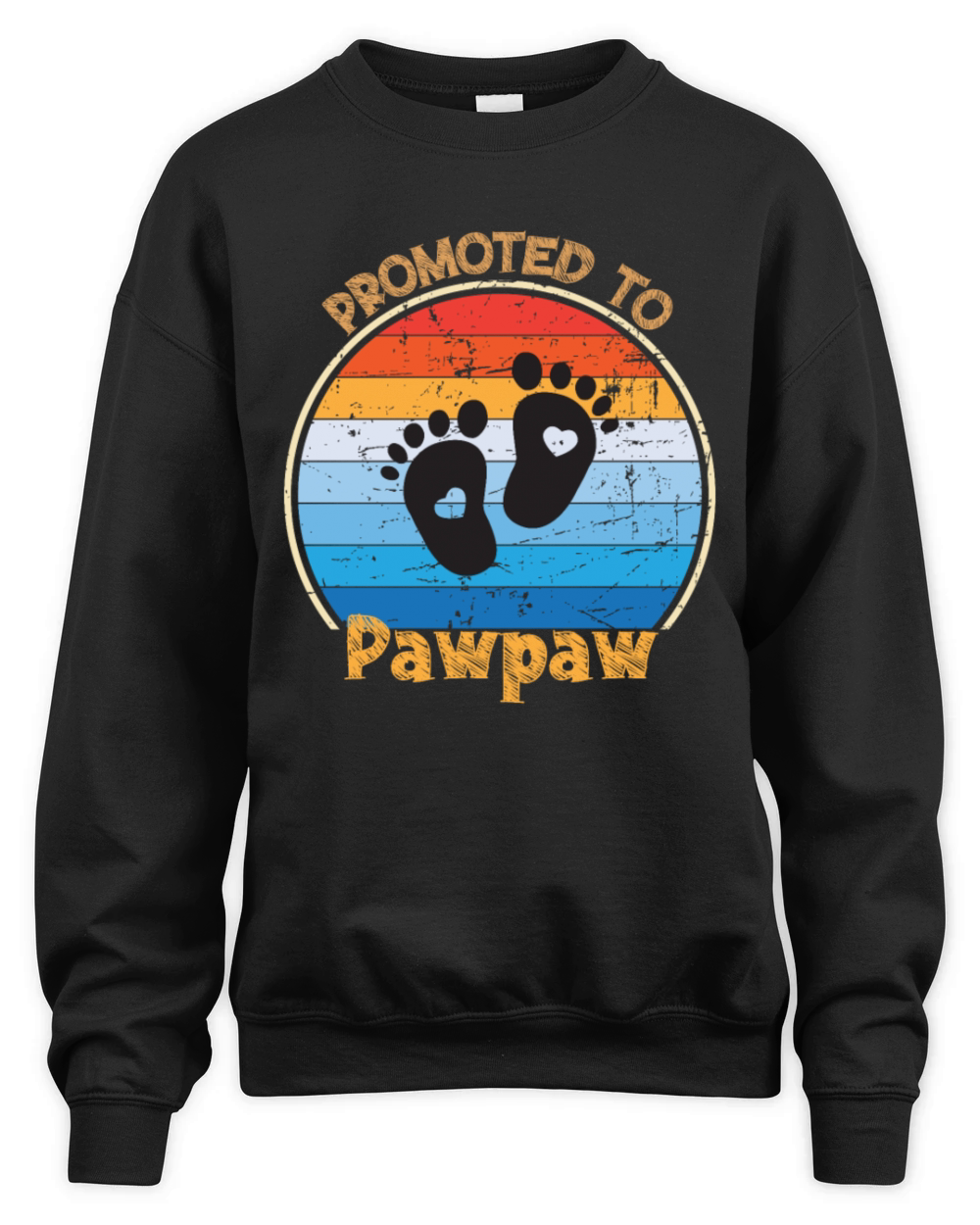 Funny Promoted To PawPaw Soon To Be PawPaw Unisex Premium Crewneck Sweatshirt