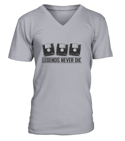 Legends Never Die Retro Memory Module V-Neck T-shirt