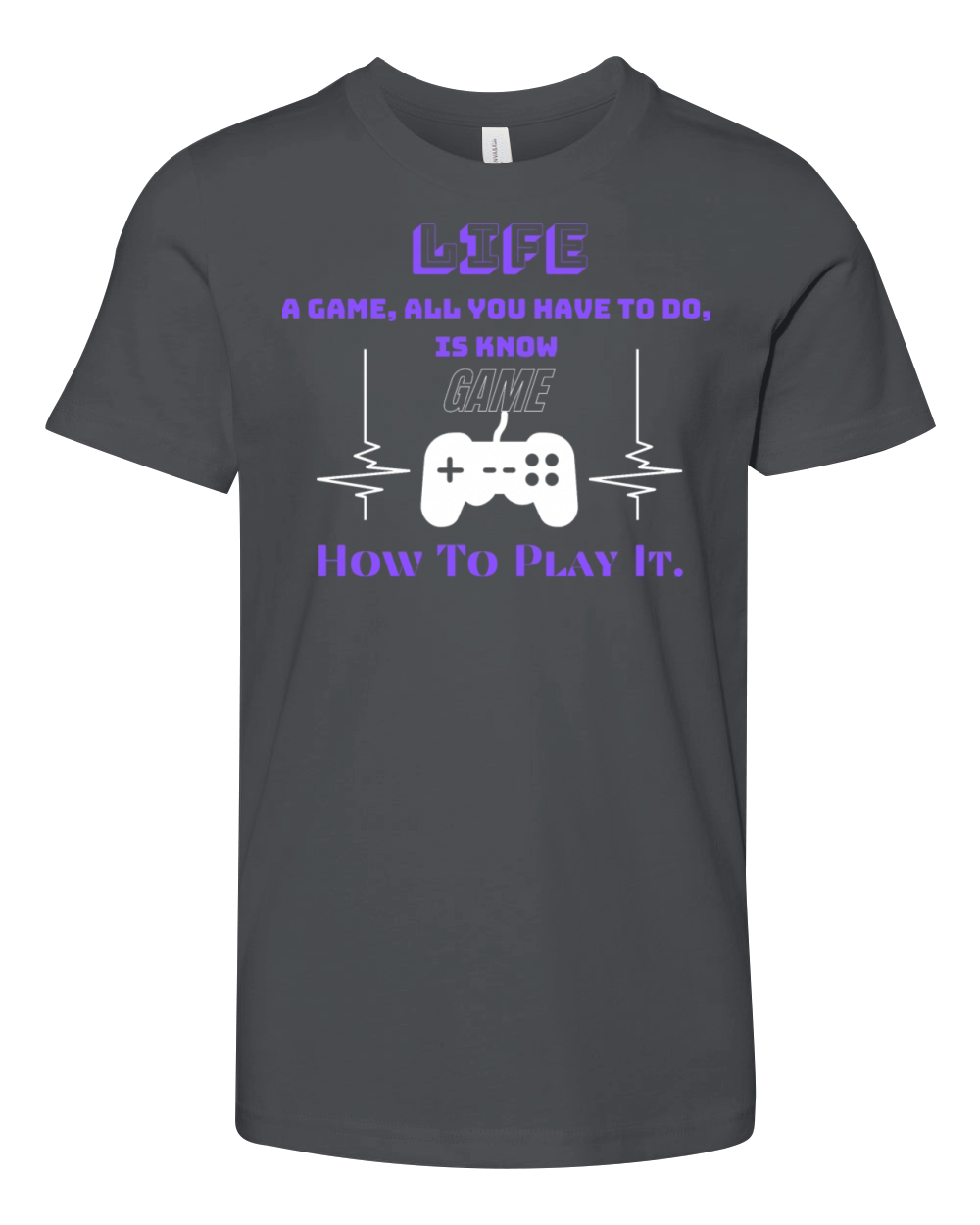Life is a game Youth Unisex Jersey Tee