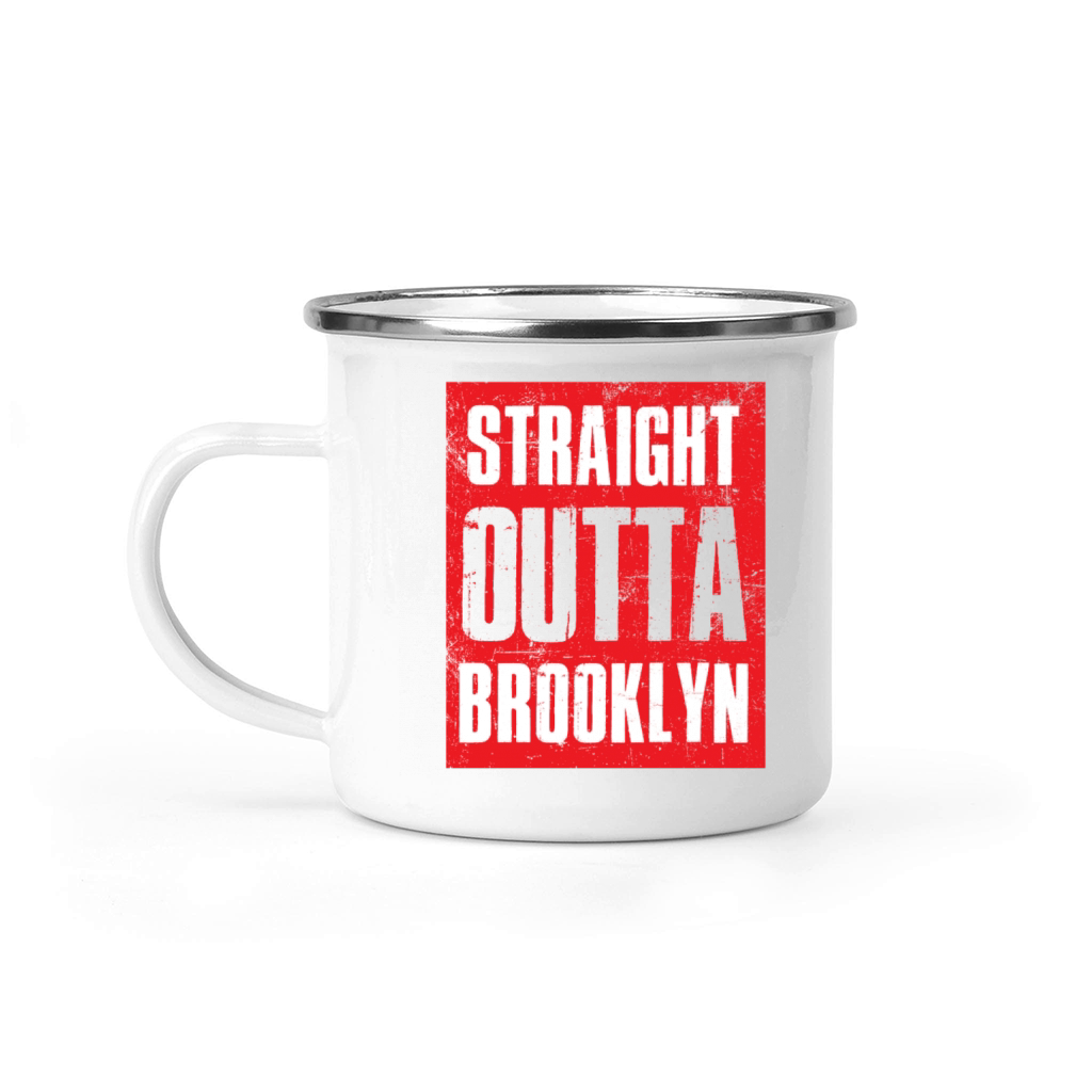 Straight outta Brooklyn NYC Camping Mug