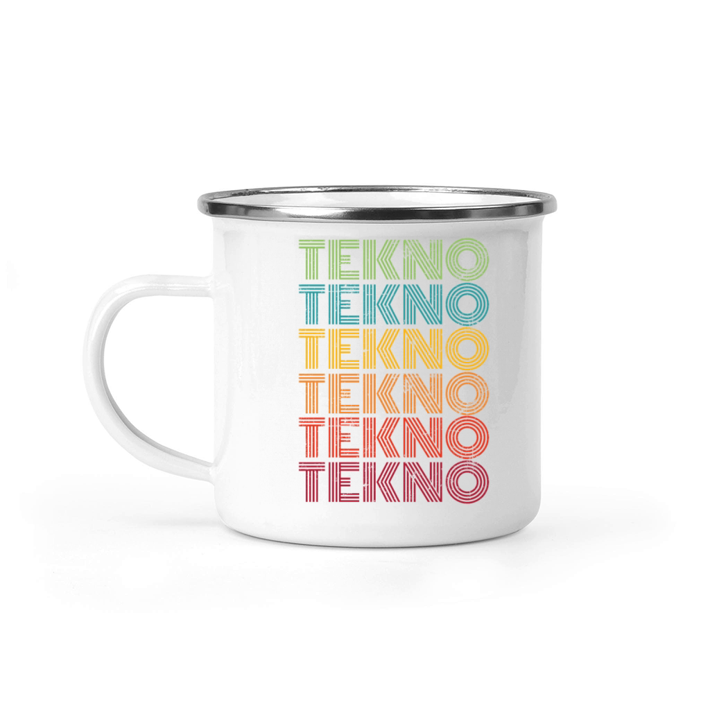 Tekno Music Retro Camping Mug