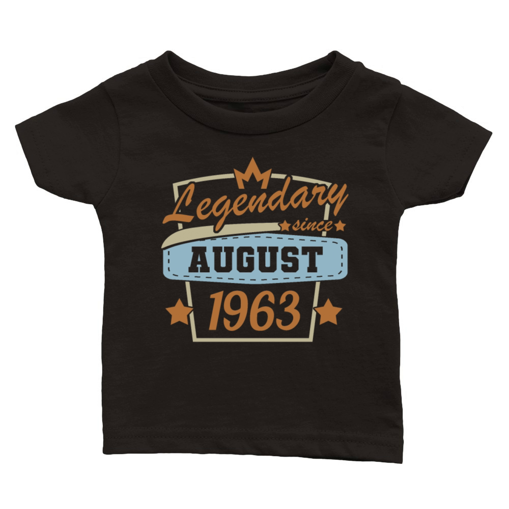 Legendary since August 1963 Retro birthday Classic Baby Crewneck T-shirt