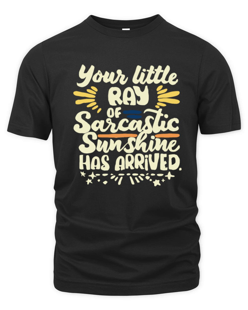 little ray of sarcastic sunshine funny slogan gift Organic Unisex T-shirt