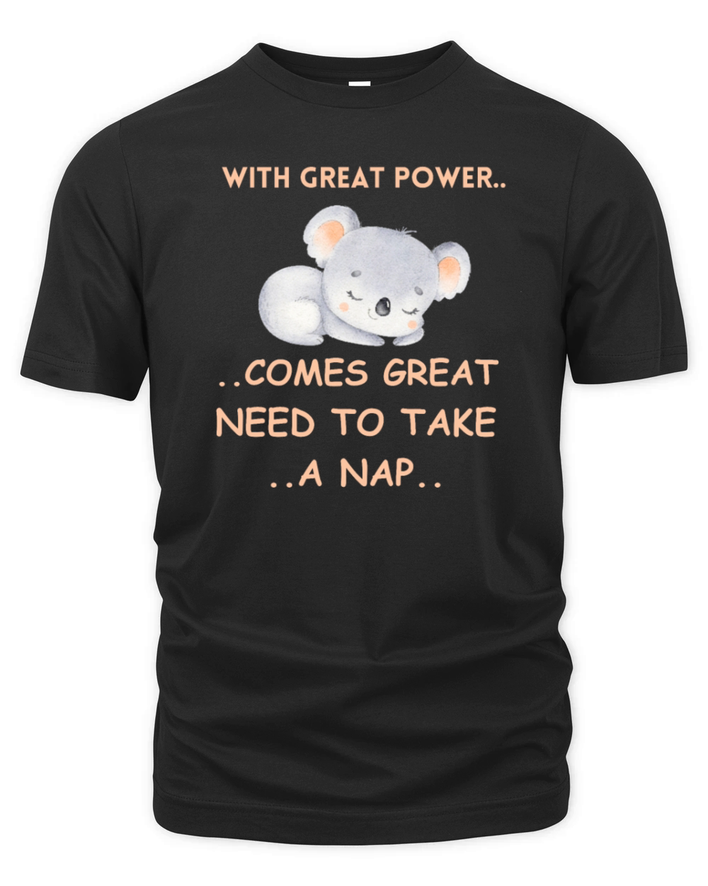 with great power comes great need to take a nap Organic Unisex T-shirt