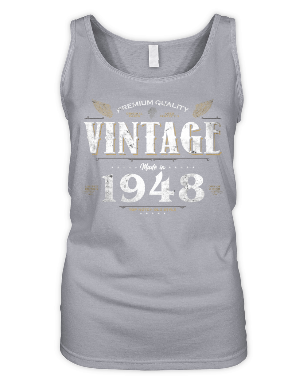 76 Years Old Vintage 1948 Limited Edition 76th Organic Women's Tank Top