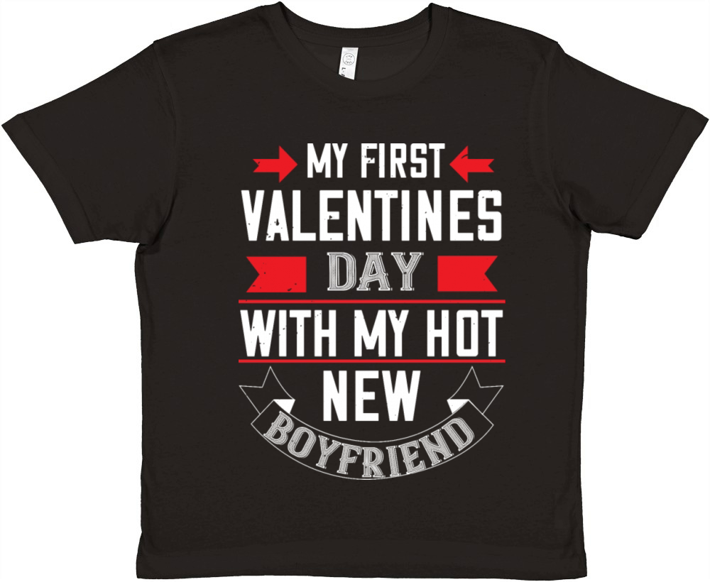 Valentine Day T-Shirt Premium Kids Crewneck T-shirt