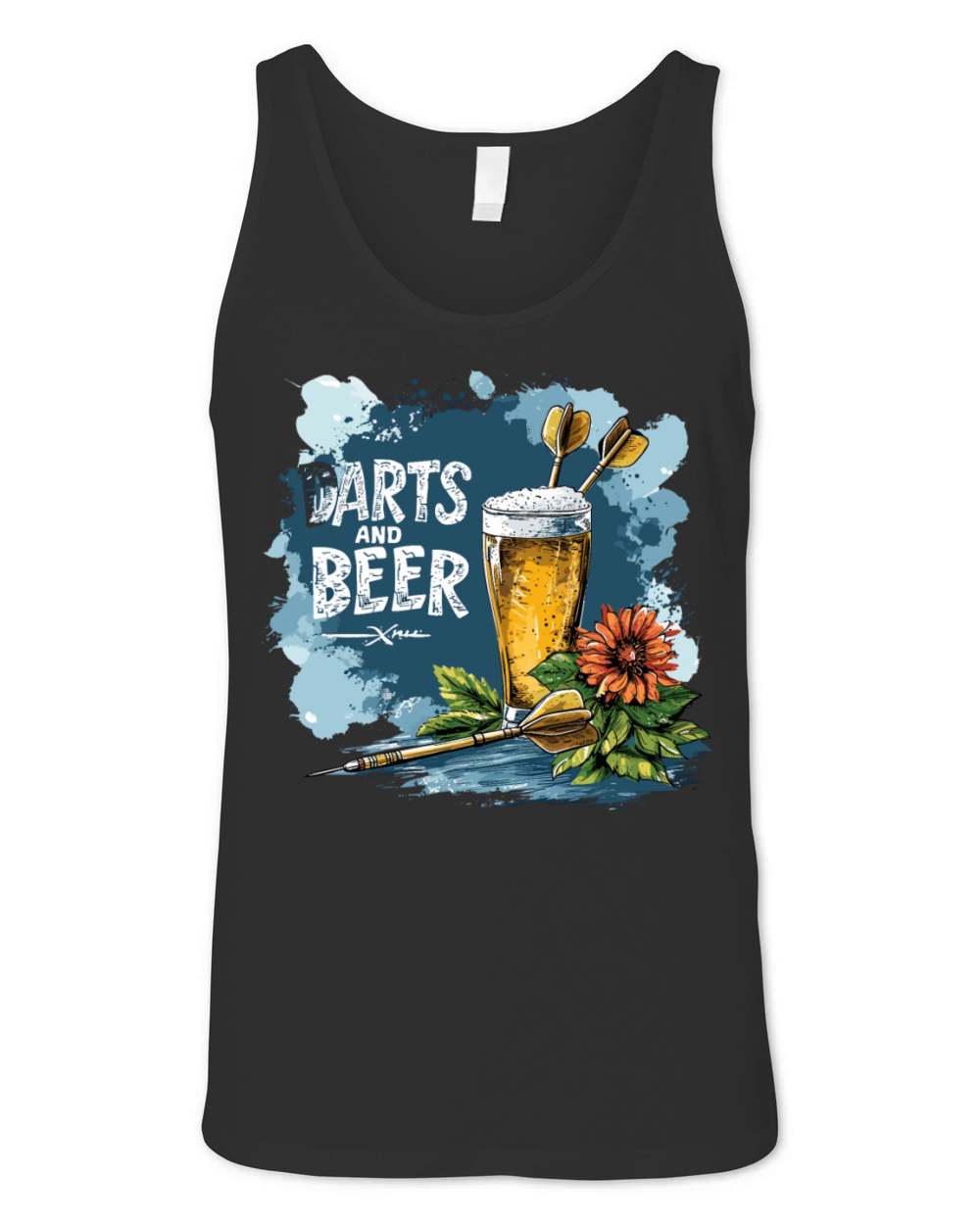 Darts And Beer Dart Saying Sport Unisex Jersey Tank
