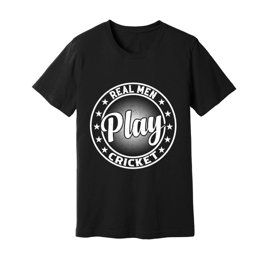 Real Men Play Cricket - Cricketer Cricket Player C Unisex Jersey Tee