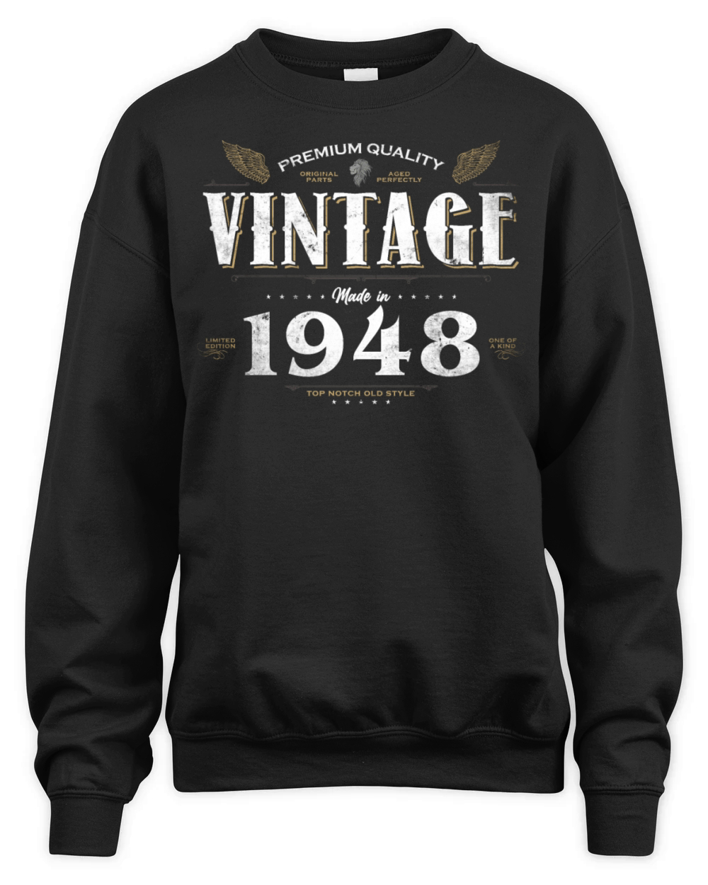 76 Years Old Vintage 1948 Limited Edition 76th Unisex Premium Crewneck Sweatshirt