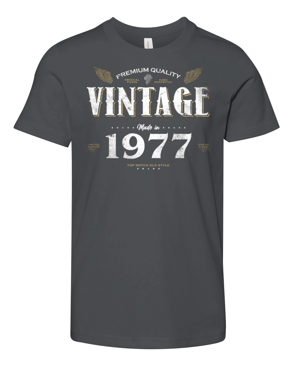 47 Years Old Vintage 1977 Limited Edition 47th Youth Unisex Jersey Tee