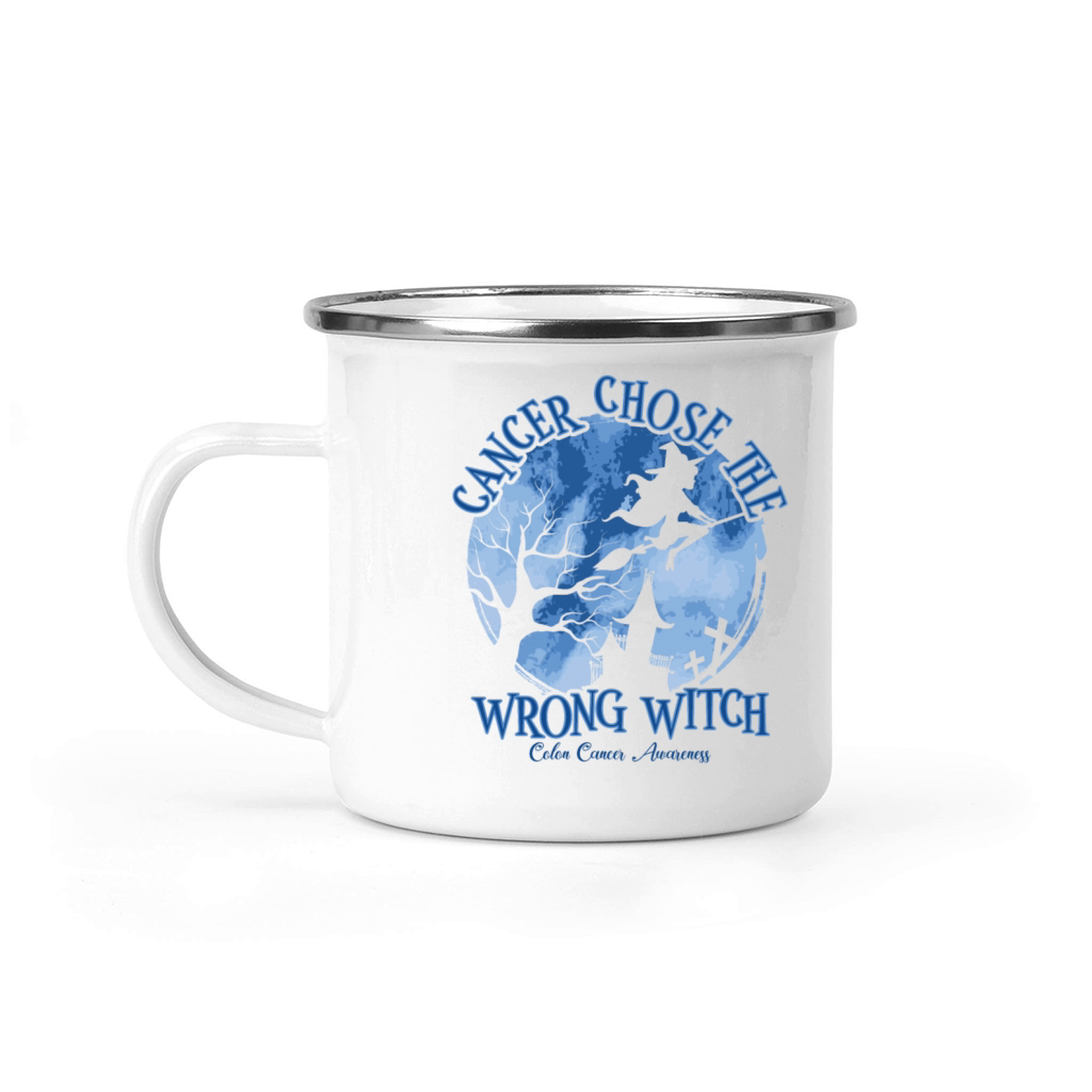 Cancer Witch Dark Blue Colon Cancer Camping Mug