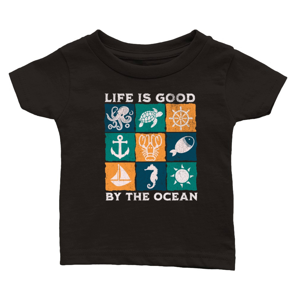by the ocean Classic Baby Crewneck T-shirt