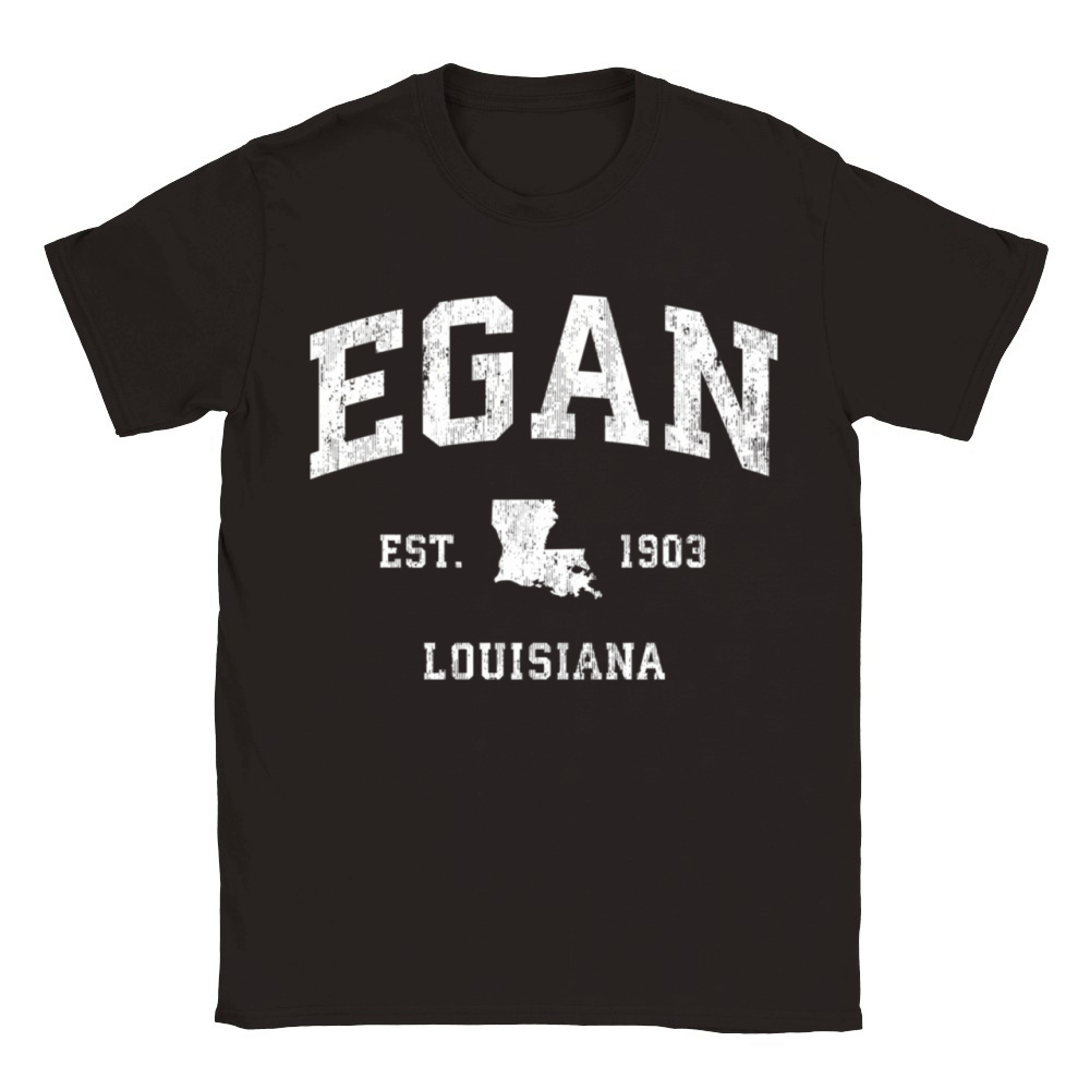 Egan Louisiana La Vintage Athletic Classic Kids Crewneck T-shirt