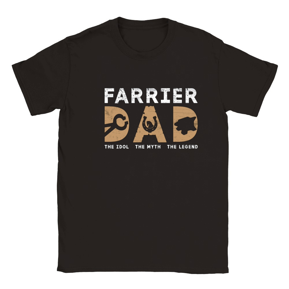 Farrier Dad The Idol The Myth The Metalworker Classic Kids Crewneck T-shirt