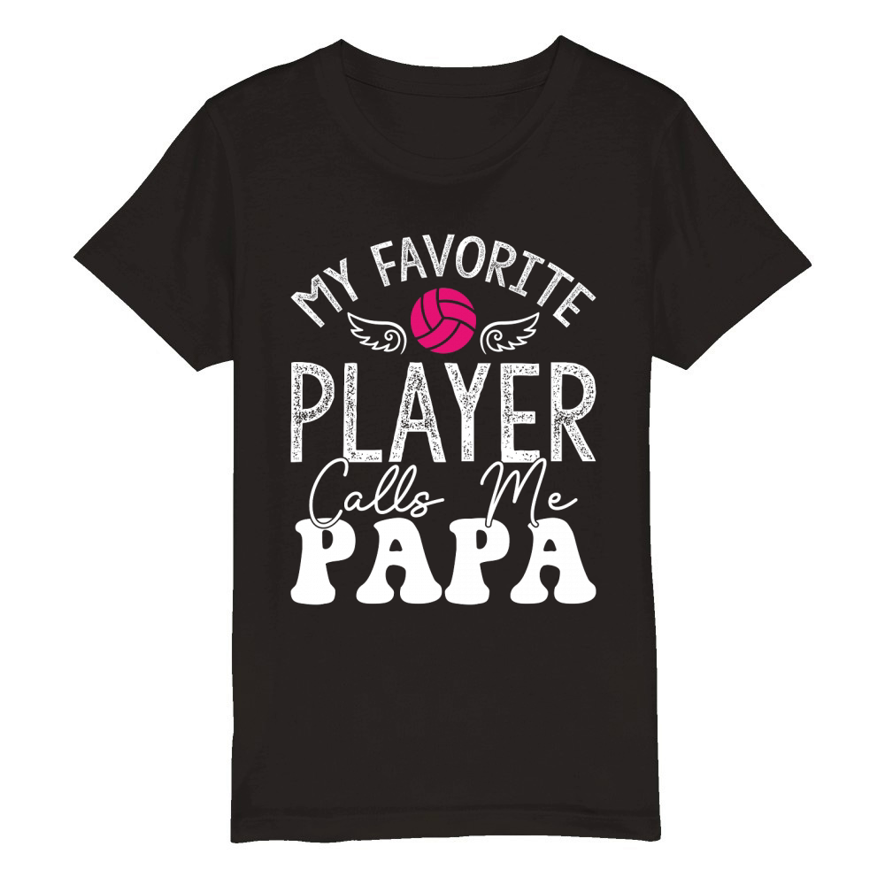 father day My Favorite Player Calls Me Papa Organic Kids Crewneck T-shirt