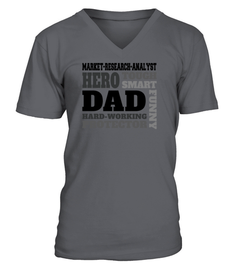 Daddy job funny Quote Dad market-research-analyst V-Neck T-shirt