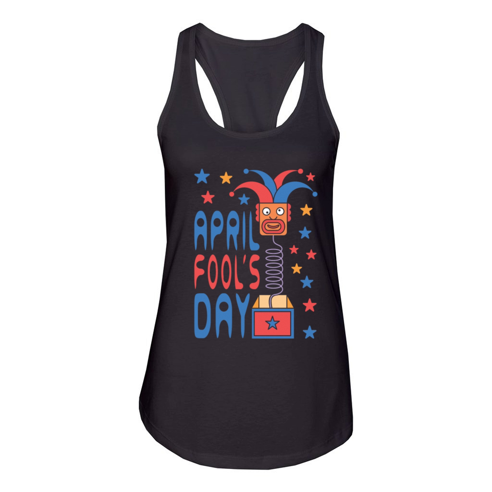 April Fools Day Women's Racerback Tank