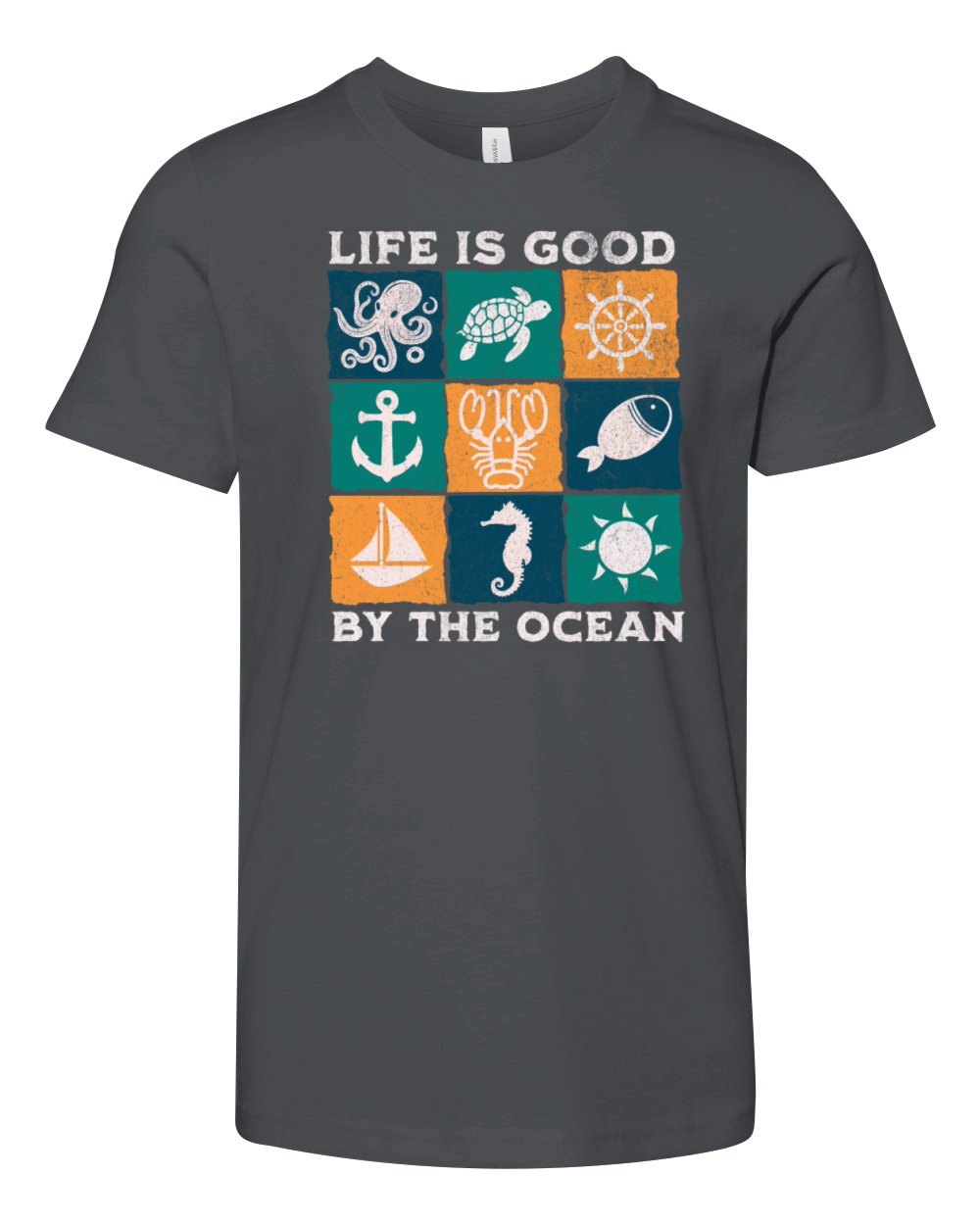 by the ocean Youth Unisex Jersey Tee