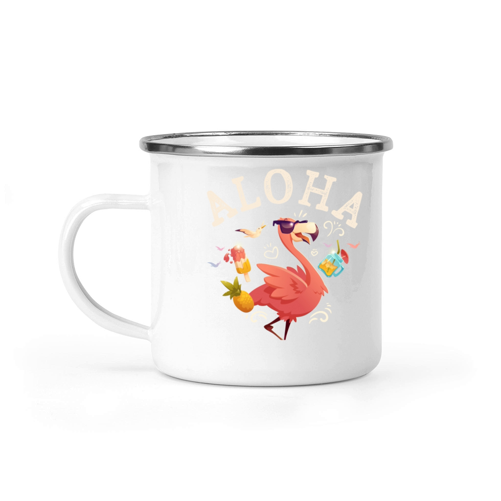 Aloha Beaches Tropical Hawaiian Summer Island Camping Mug