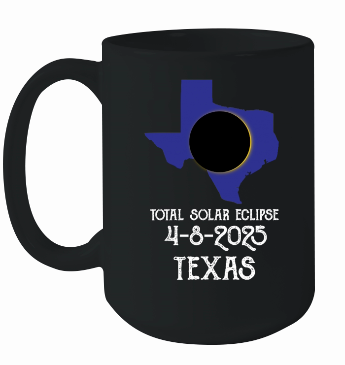 America Totality 04 08 2024 Total Solar Ceramic Mug