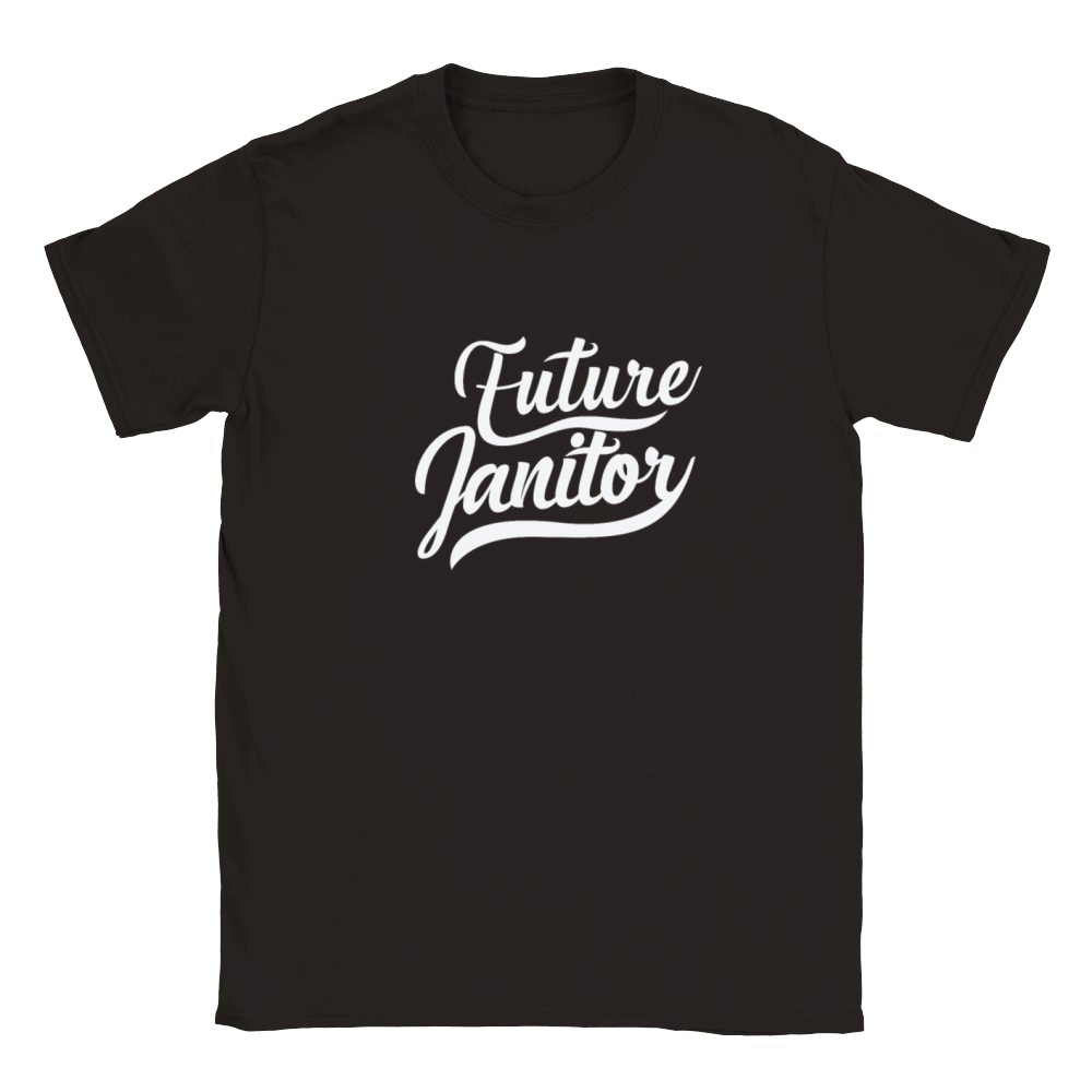 Future Janitor Profession Work Classic Kids Crewneck T-shirt