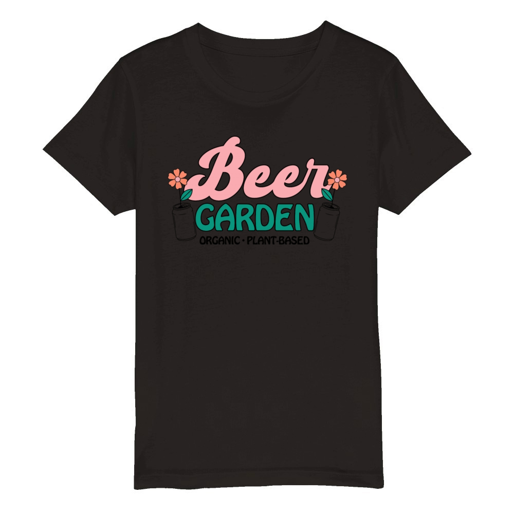 Beer GARDEN ORGANIC PLANT Organic Kids Crewneck T-shirt